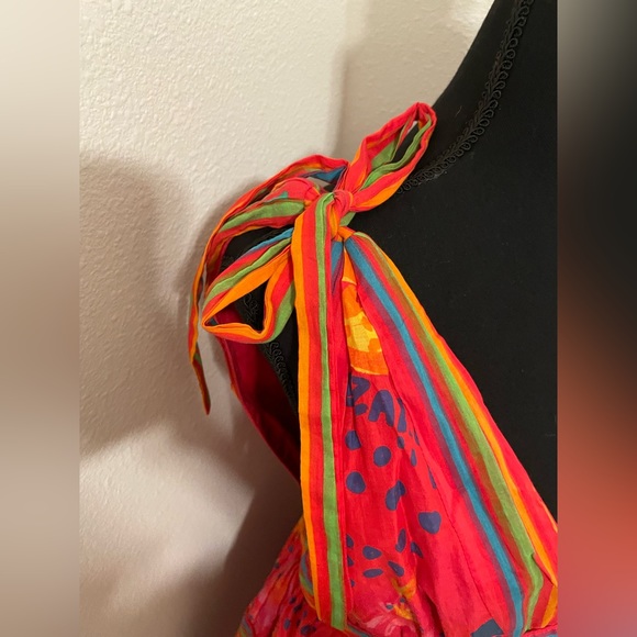 NWT FARM RIO Red Good Vibes Mini Dress - Picture 6 of 10